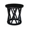International Concepts Round Ceylon End Table, 24 in W, 24 in L, 24 in H, Wood, Black OT46-46ER - alternate 5